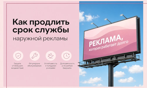 Как продлить срок службы наружной рекламы в  Курганинске