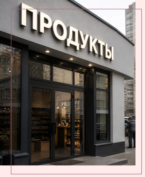 Объемные буквы для магазина в Курганинске по цене от 4680 р. | Аванза-Кгн