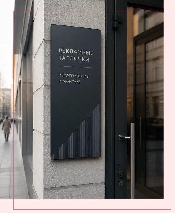 Рекламные таблички в Курганинске по цене от 4680 р. | Аванза-Кгн